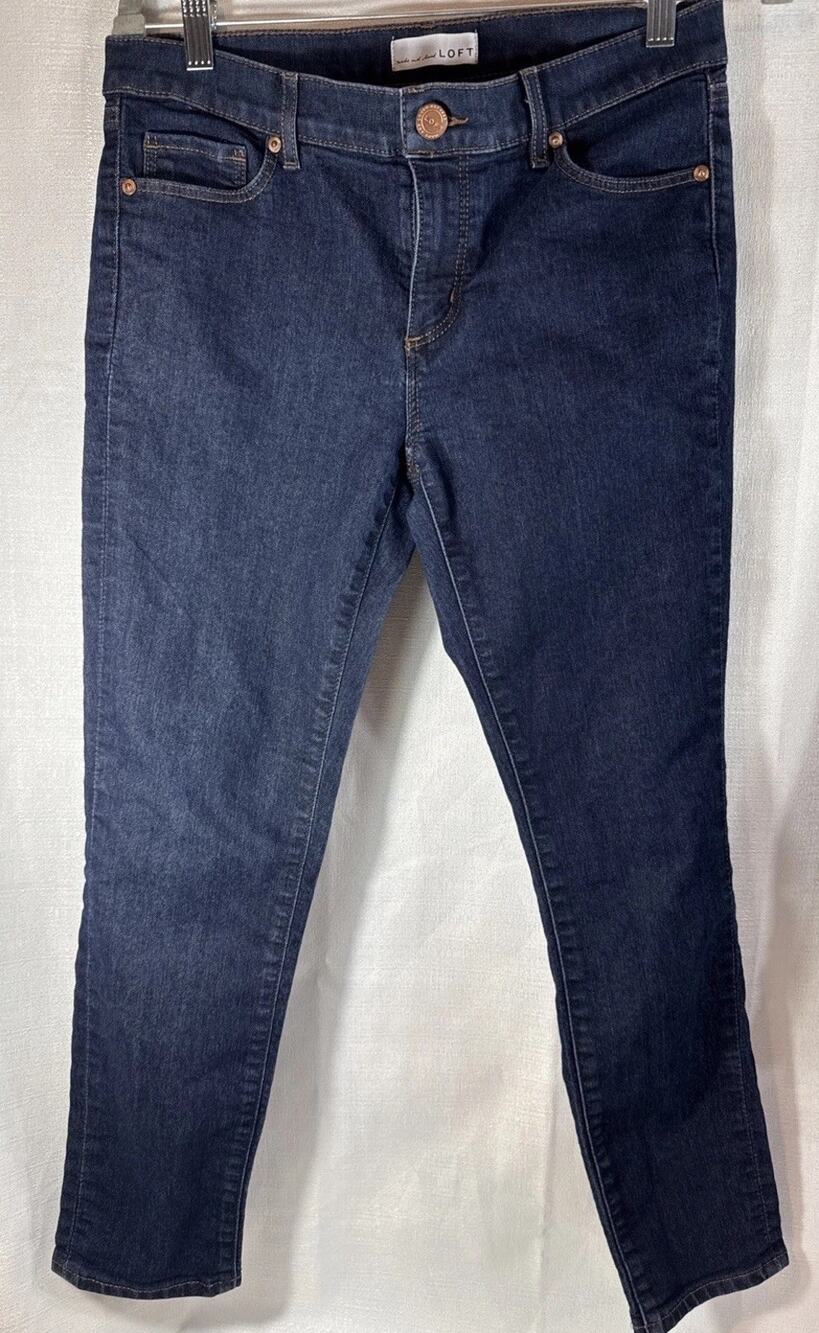 Loft Modern Skinny Jeans Size 8 Women Dark Wash Blue 8/29
